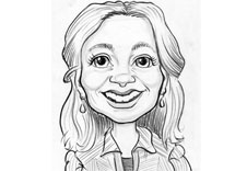 Birthday Party in caricature